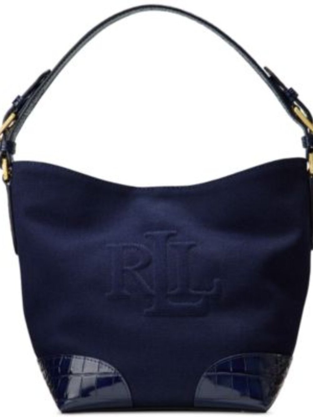 Lauren Ralph Lauren Witley Bucket Bag Navy — Brand New Dust Bag Included